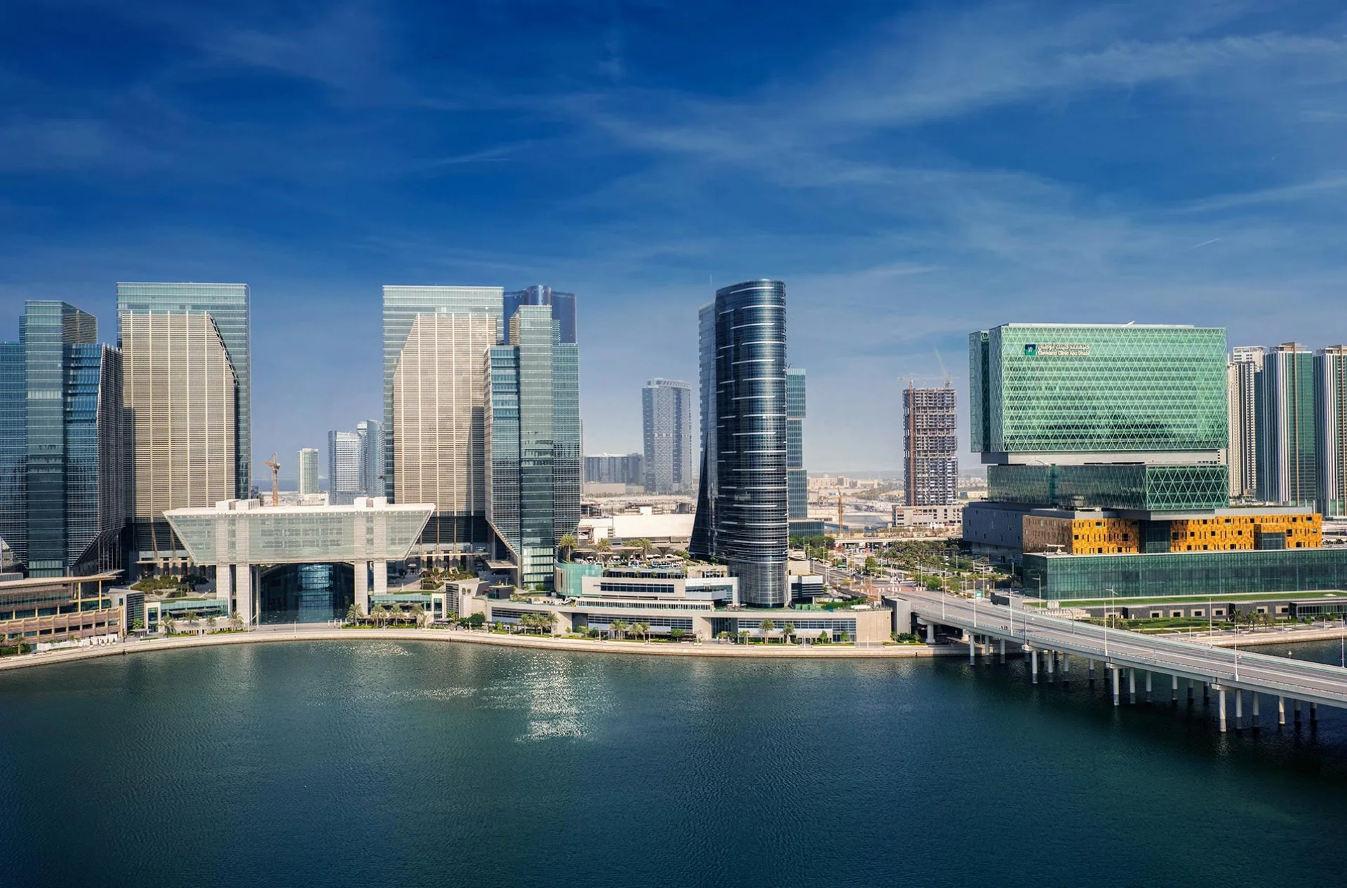 Al Maryah Island, Abu Dhabi - the ADGM towers on the waterfront